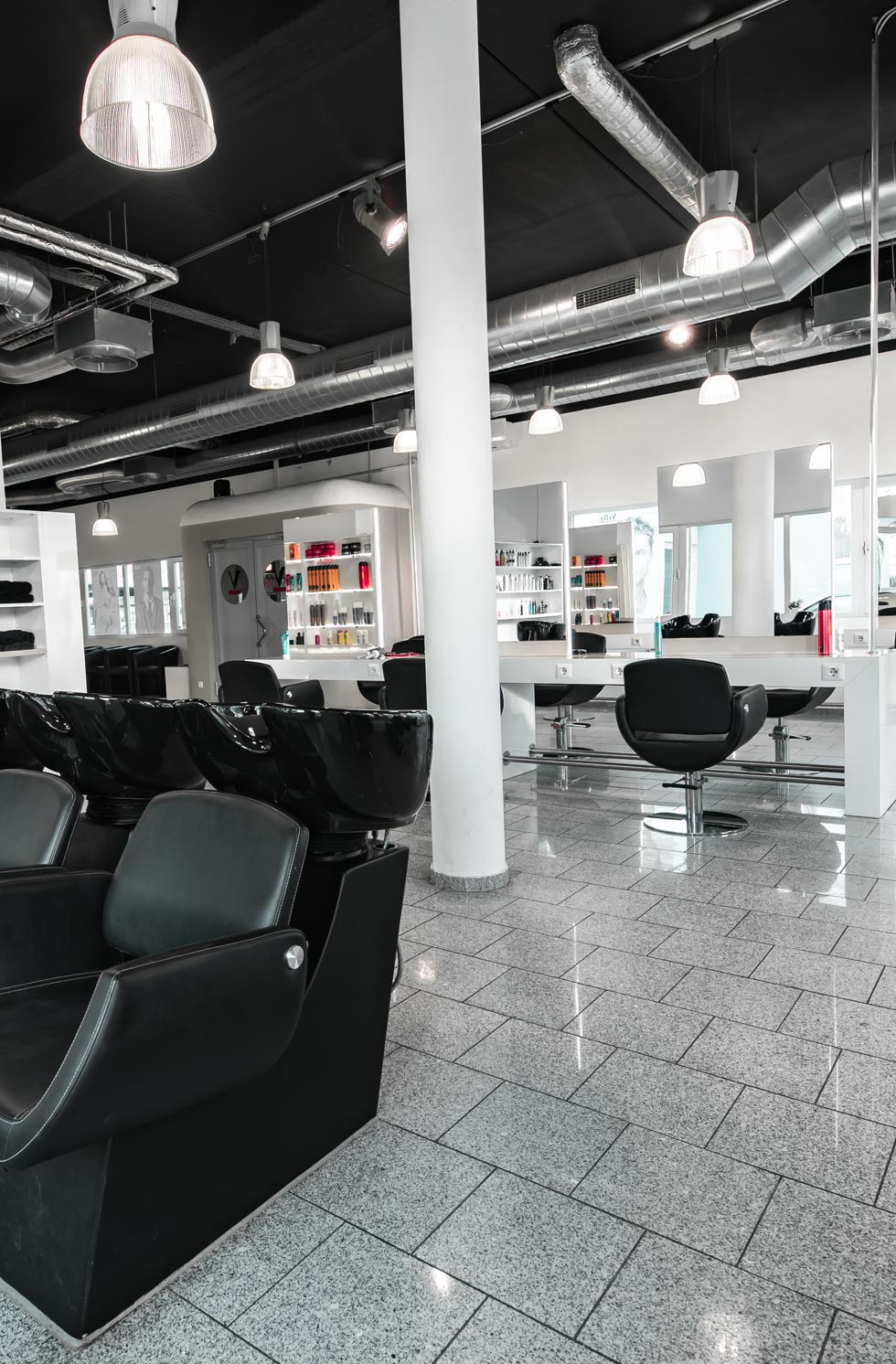 Einrichtung von einem Salon